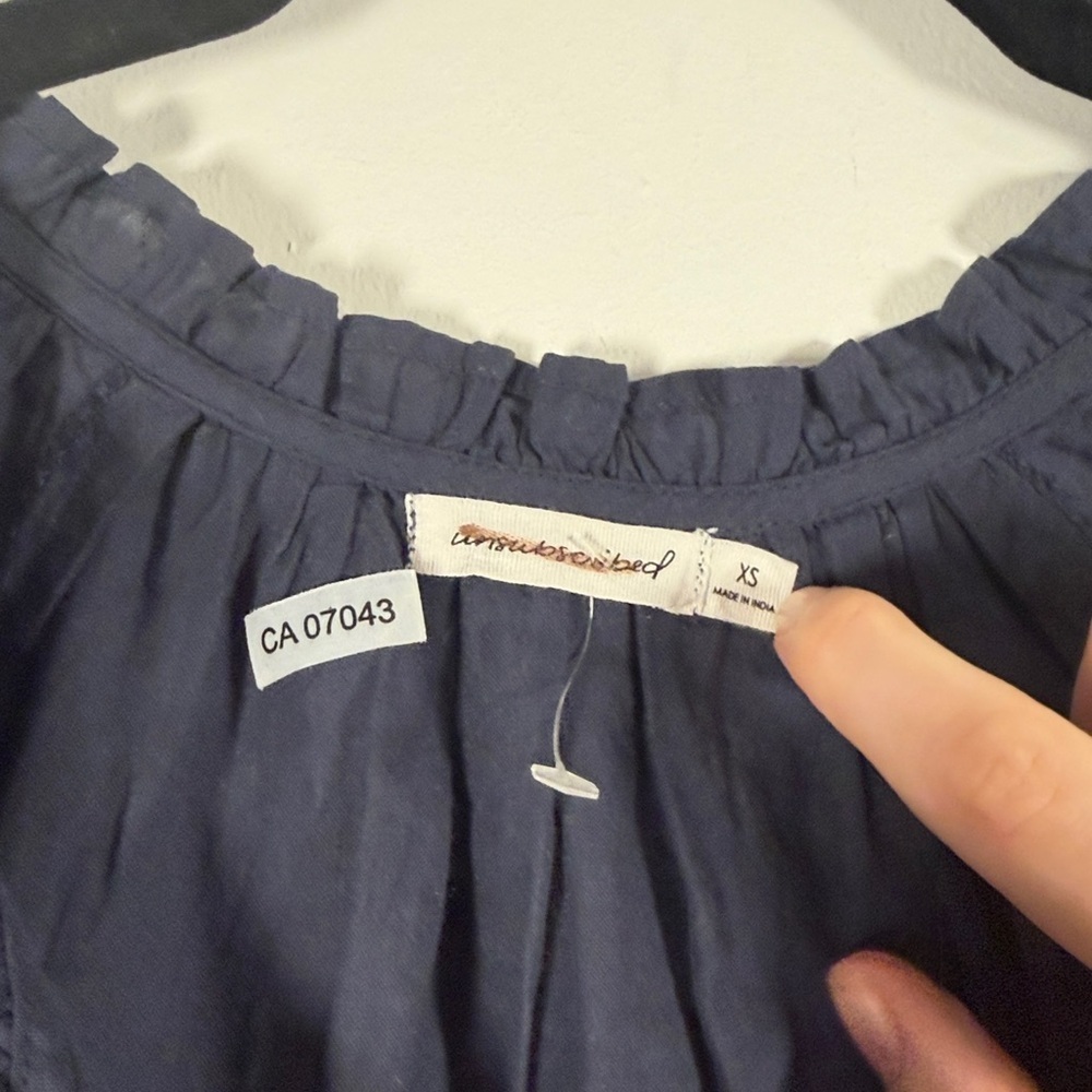 NWOT Unsubscribed Navy Blue Mini Dress - Picture 4 of 10